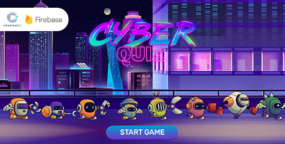 Cyber Quiz - HTML5 Game (Construct 3) + Firebase Leaderboard (No plugin)