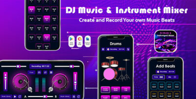 DJ Music And Instrument Mixer - DJ Mix Studio - Music Editor - Remix Maker - Looper - Beat Mixer