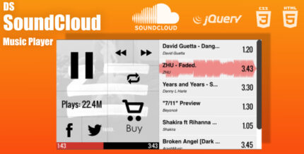 DS SoundCloud Custom Music Player