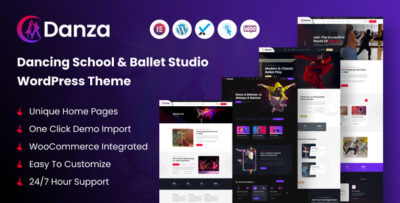Danza - Dancing School and Ballet Studio WordPress Theme