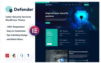 Defender - Cyber Security Services WordPress Theme