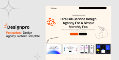 Designpro - Productized Design Agency website template