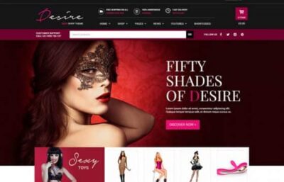 Desire Sexy Shop Premium WooCommerce Themes