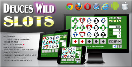 Deuces Wild Slot Machine - HTML5 Game