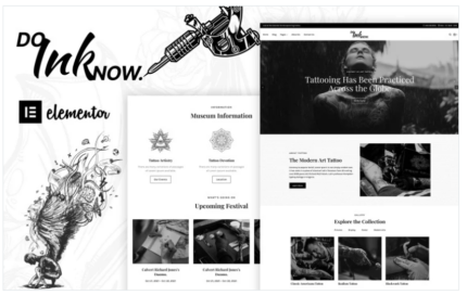 Doinknow - Tattoo Salon WordPress Theme