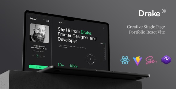 Drake - Personal Portfolio React Vite Template Drake - Personal Portfolio React Vite Template