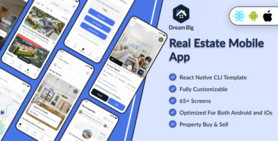 DreamBig - Domain Clone Real Estate App For Property Buyer & Seller