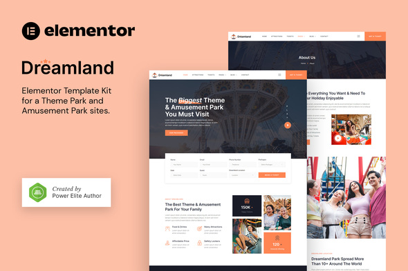 Dreamland - Amusement & Theme Park Elementor Template Kit Dreamland - Amusement & Theme Park Elementor Template Kit