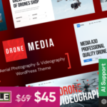 Drone Media Aerial Photography & Videography WordPress Theme + Elementor