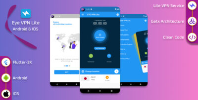 EYE VPN Lite Flutter VPN Application With Web Admin Panel