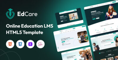 EdCare - Online Education LMS HTML5 Template