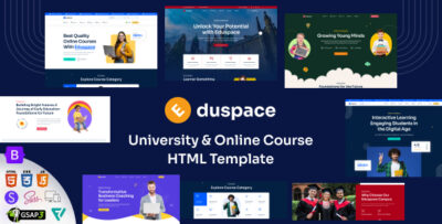 Eduspace - Online Course, Education & University HTML Template