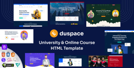 Eduspace - Online Course, Education & University HTML Template