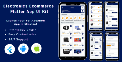 Electronic Store App - E-commerce Store app Flutter Mobile App Ui Kit Template Android & iOS