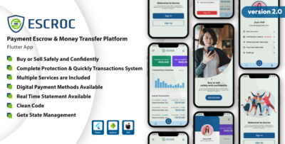 Escroc - Payment Escrow & Money Transfer Flutter App
