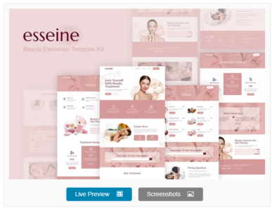 Essein - Beauty Spa Elementor Template Kit