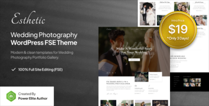 Esthetic - Wedding Photography FSE WordPress Theme