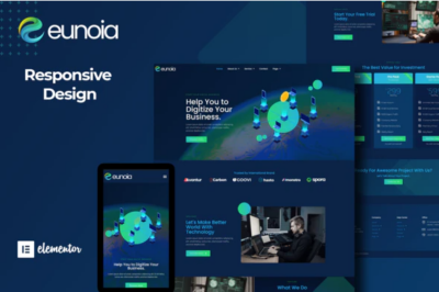 Eunoia - Tech Company Digital Service Elementor Template Kit