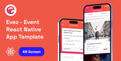 Evez - Event React Native App Template