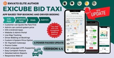 Exicube Bid Taxi App