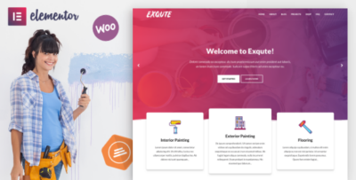 Exqute - Painting Company WordPress Theme