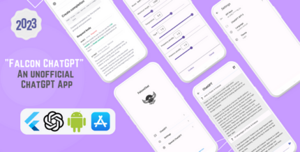 Falcon ChatGPT v1.0 Flutter & OpenAI Android & iOS