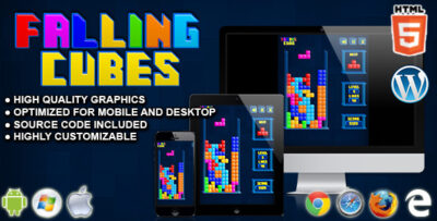 Falling Cubes - HTML5 Arcade Game