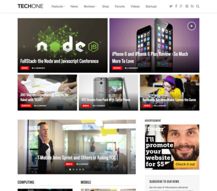 FameThemes Techone WordPress Theme