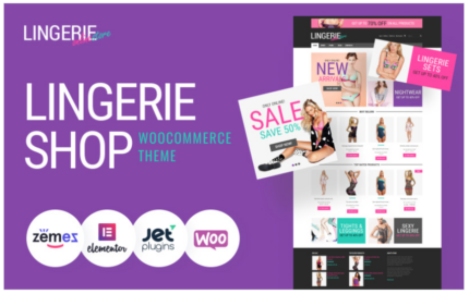 Feminine Lingerie WooCommerce Theme