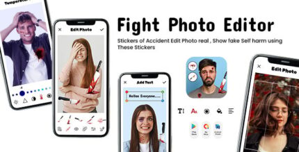 Fight Photo Editor- Battle App - Photo Editor - Fight Injury Face Photo Editor - Fight Prank