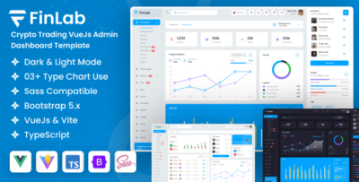 FinLab - Crypto Trading Vue JS Admin Dashboard Template