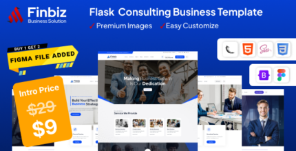 Finbiz - Flask - Consulting Business Template