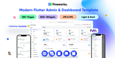 Fireworks - Multipurpose Modern Flutter Admin & Dashboard Template