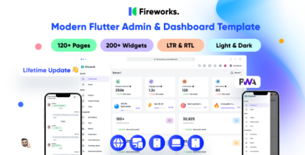 Fireworks - Multipurpose Modern Flutter Admin & Dashboard Template