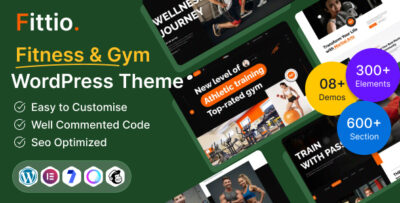 Fittio - Fitness & Gym Website WordPress Theme