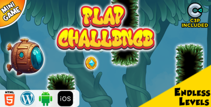 Flap Challenge HTML5 Construct 3 Game