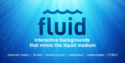 Fluid Interactive Animated Backgrounds