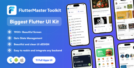 Flutter Master Toolkit - The Biggest Flutter UI Kit