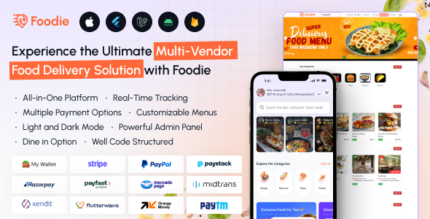 Foodie UberEats Clone Food Delivery App Multiple Restaurant Food Delivery Flutter App