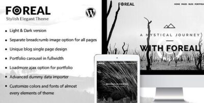 Foreal - Director, Writer WordPress Theme