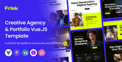 Frisk - Creative Agency & Portfolio Vue js Template