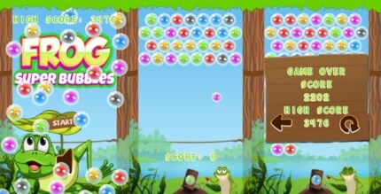 Frog Super Bubbles - HTML5 Game + Mobile (Construct 3 Construct 2 Capx)