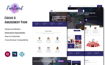 FunLand - Circus And Amusement Park WordPress Theme