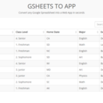 GSheets to App