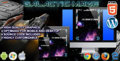 Galactic Maze - HTML5 Arcade Game