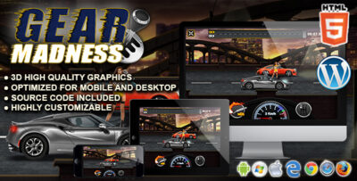 Gear Madness - HTML5 Racing Game