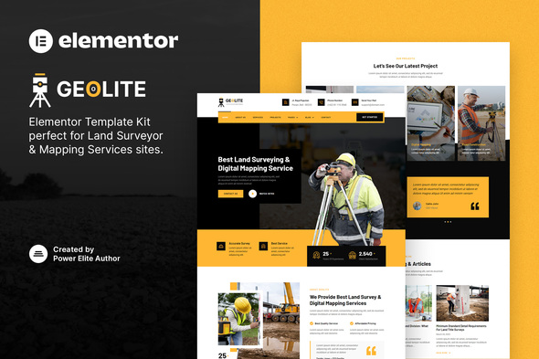 Geolite - Land Surveying & Digital Mapping Elementor Template Kit Geolite - Land Surveying & Digital Mapping Elementor Template Kit