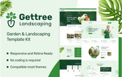 Gettree - Garden & Landscaping Elementor Template Kit