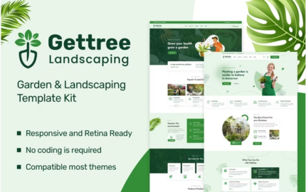 Gettree – Garden & Landscaping Elementor Template Kit