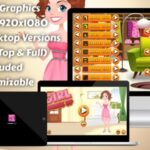 Girl Dress Up - HTML5 Game, Mobile Version+AdMob!!! (Construct 3 Construct 2 Capx)